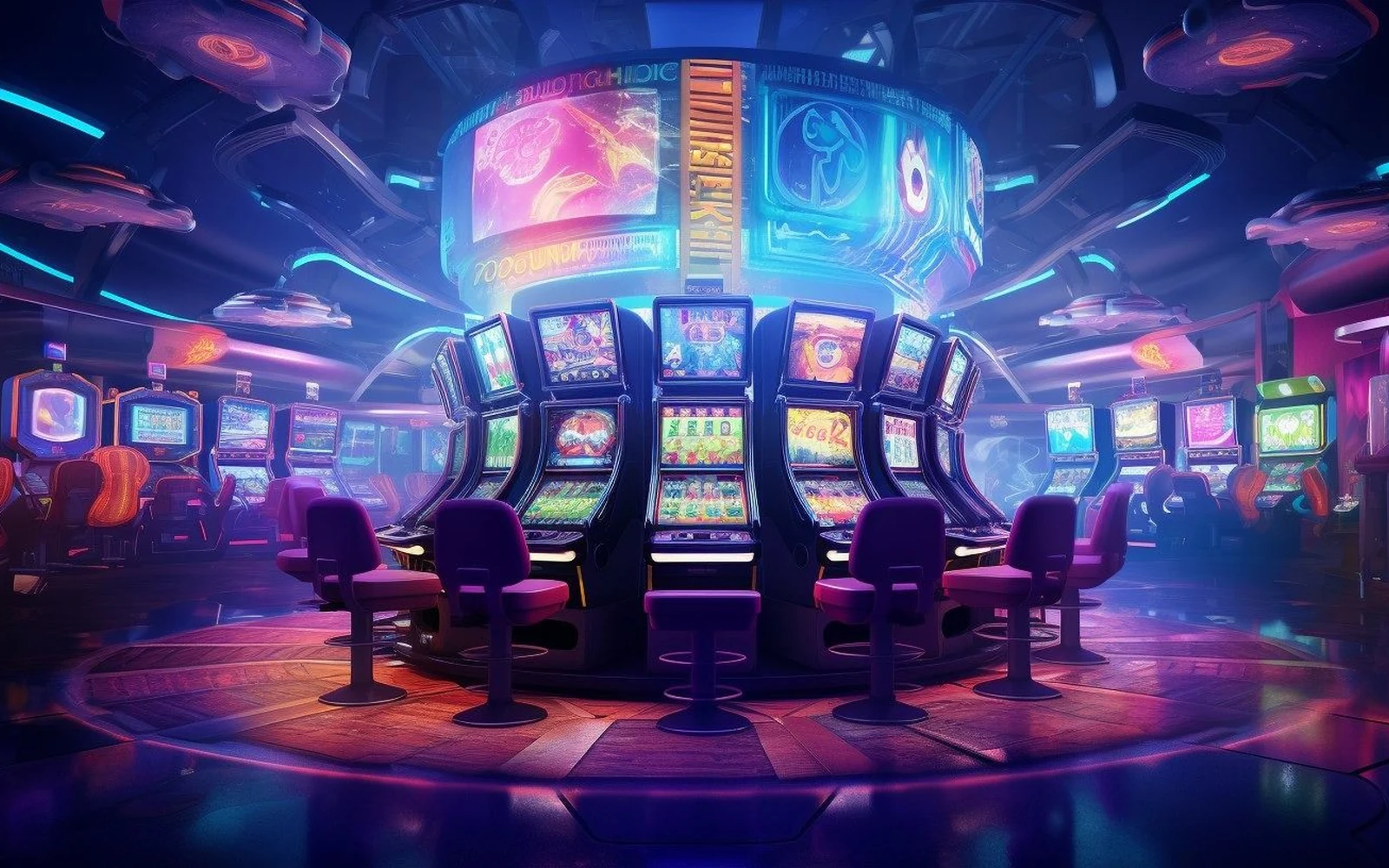 Suasana permainan slot mobile dengan simbol dan efek visual